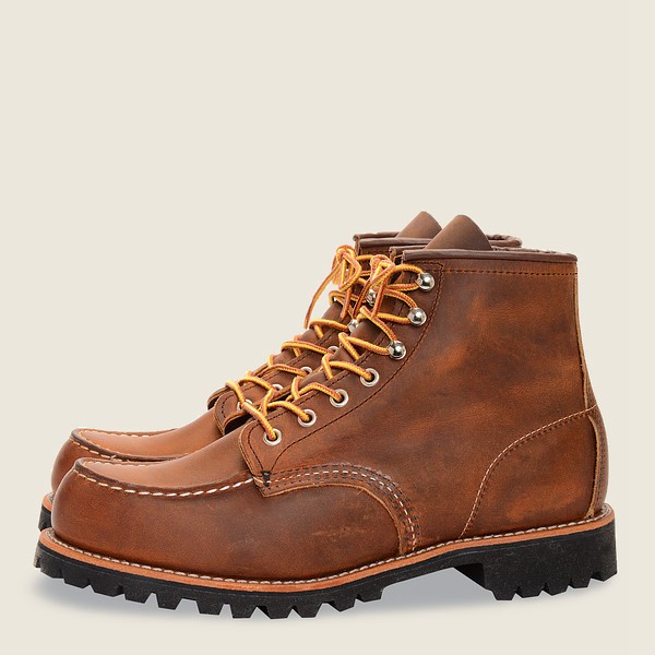 Red Wing Heritage Boots Brown - Mens Roughneck - 6-inchr Rough & Tough Leather - 1489-CIAGT